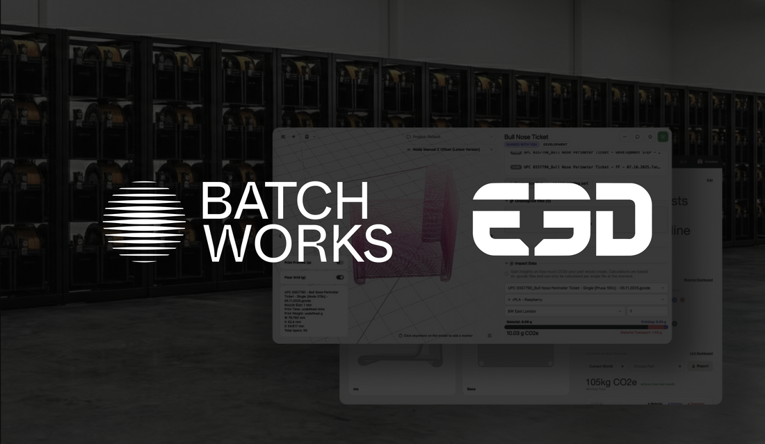 Batch.Works and E3D sign strategic partnership to scale circular 3D printing farms in the UK and globally