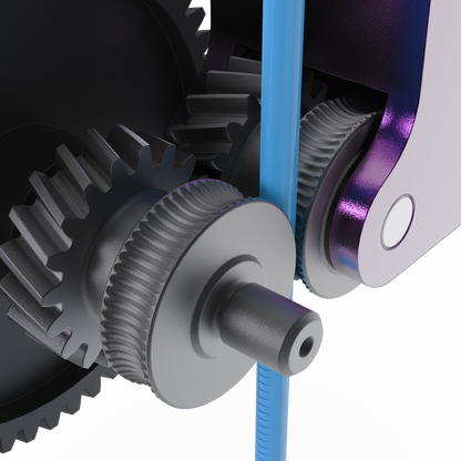Bastion Coated Extruder Gears for Bambu Lab X1C, X1E, P1P & P1S