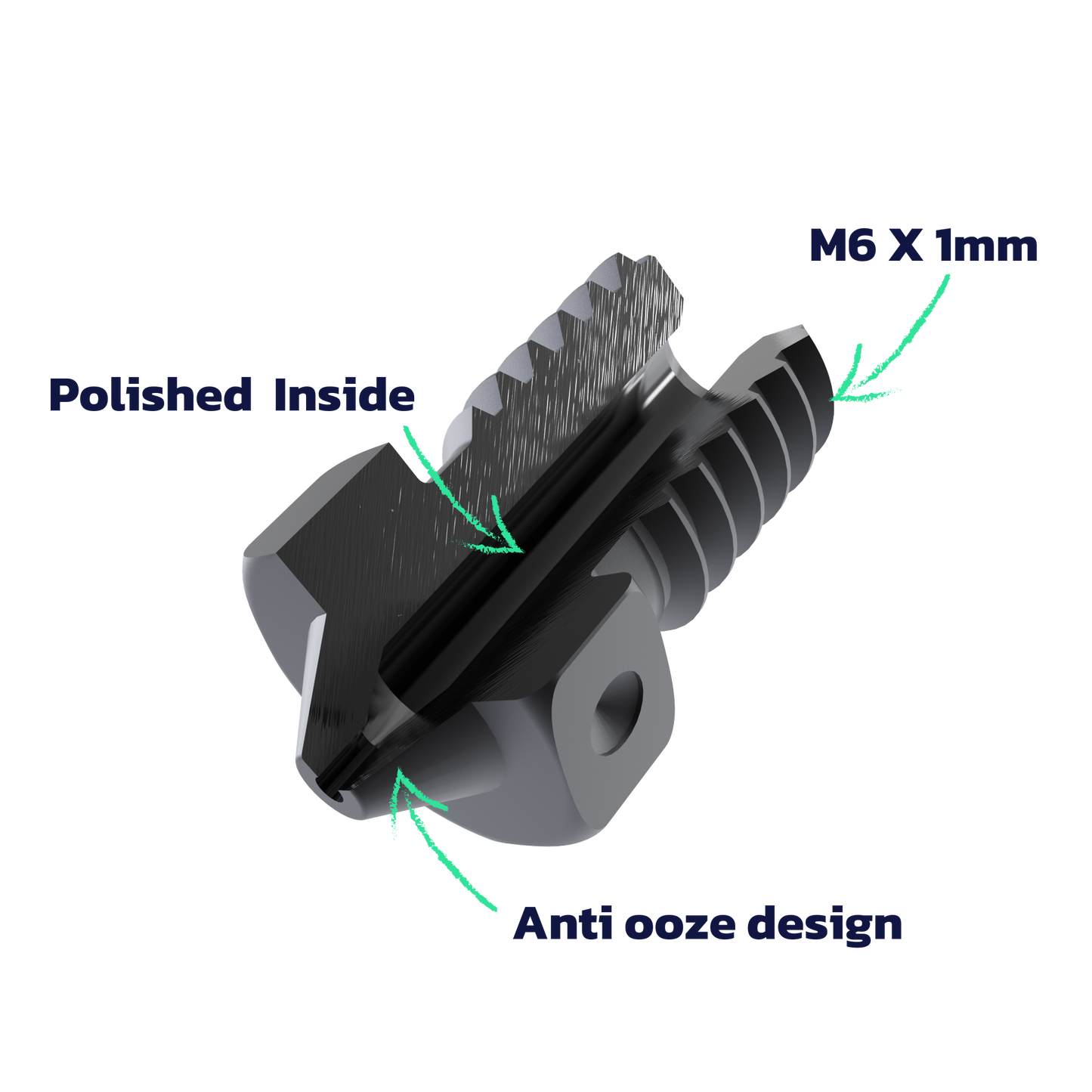 E3D V6 Hardened Steel 1.75mm Nozzle